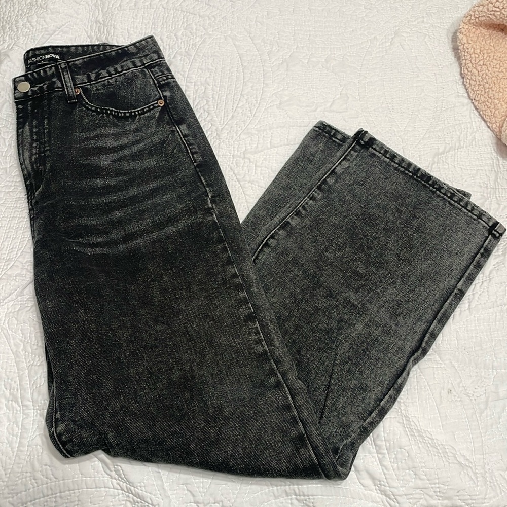 Fashion Nova High Waisted Black Jeans